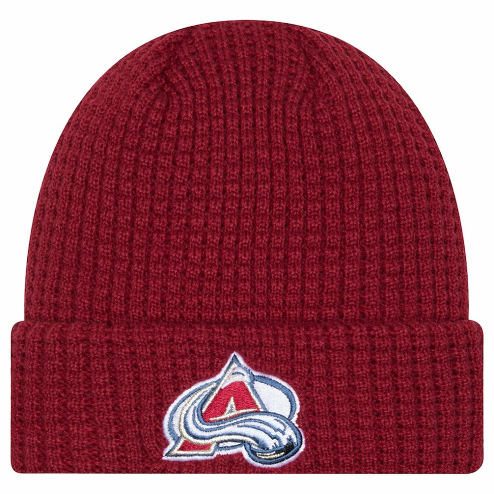 Colorado Avalanche New Era Waffle Cuffed Knit Hat Outlet