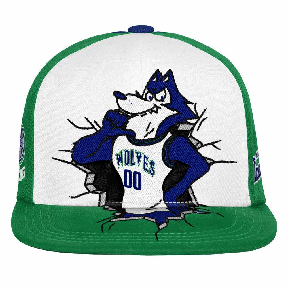 Minnesota Timberwolves Youth Mascot Snapback Hat New