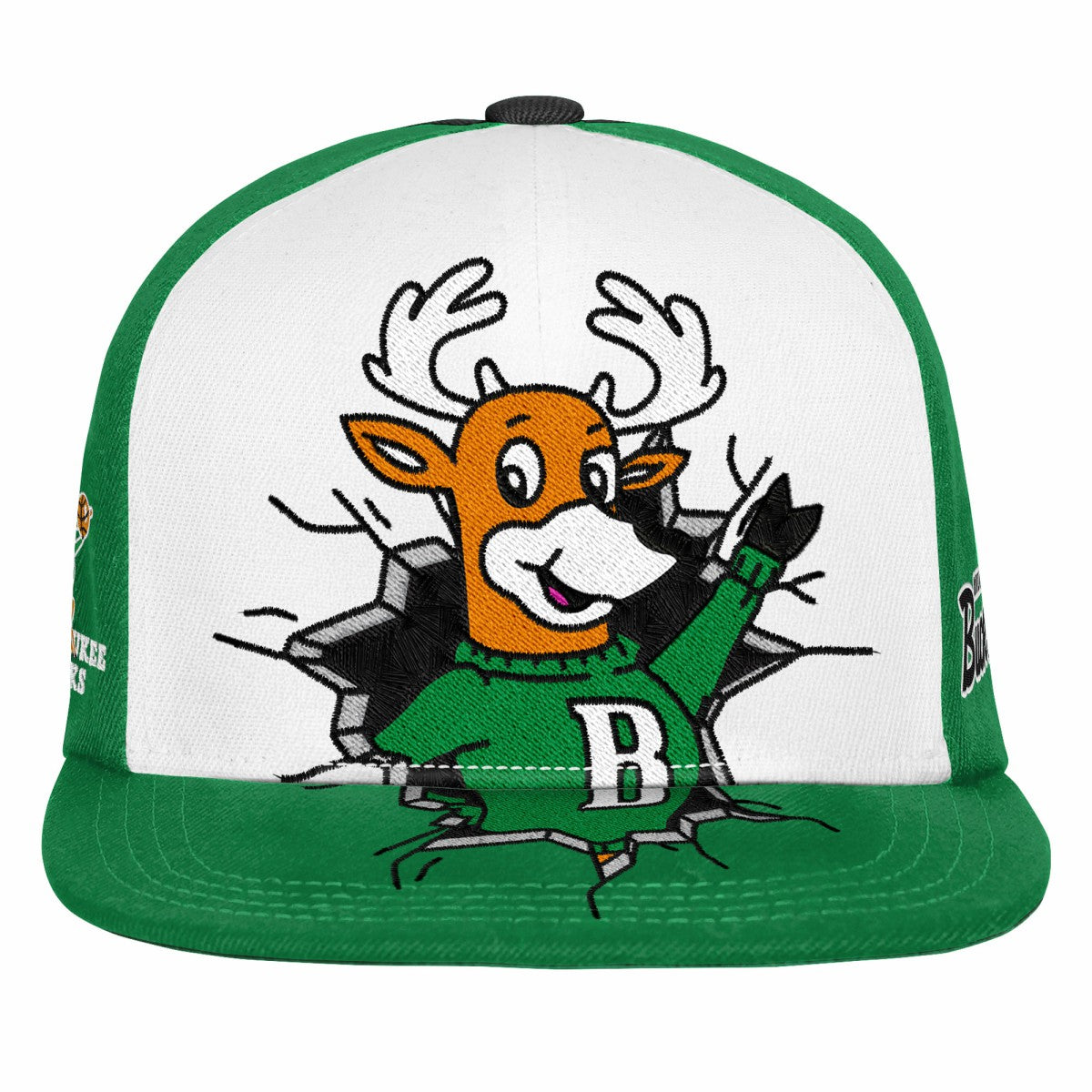 Milwaukee Bucks Youth Mascot Snapback Hat Online