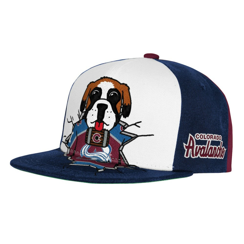 Colorado Avalanche Mitchell & Ness Youth Mascot Snapback Hat Sale