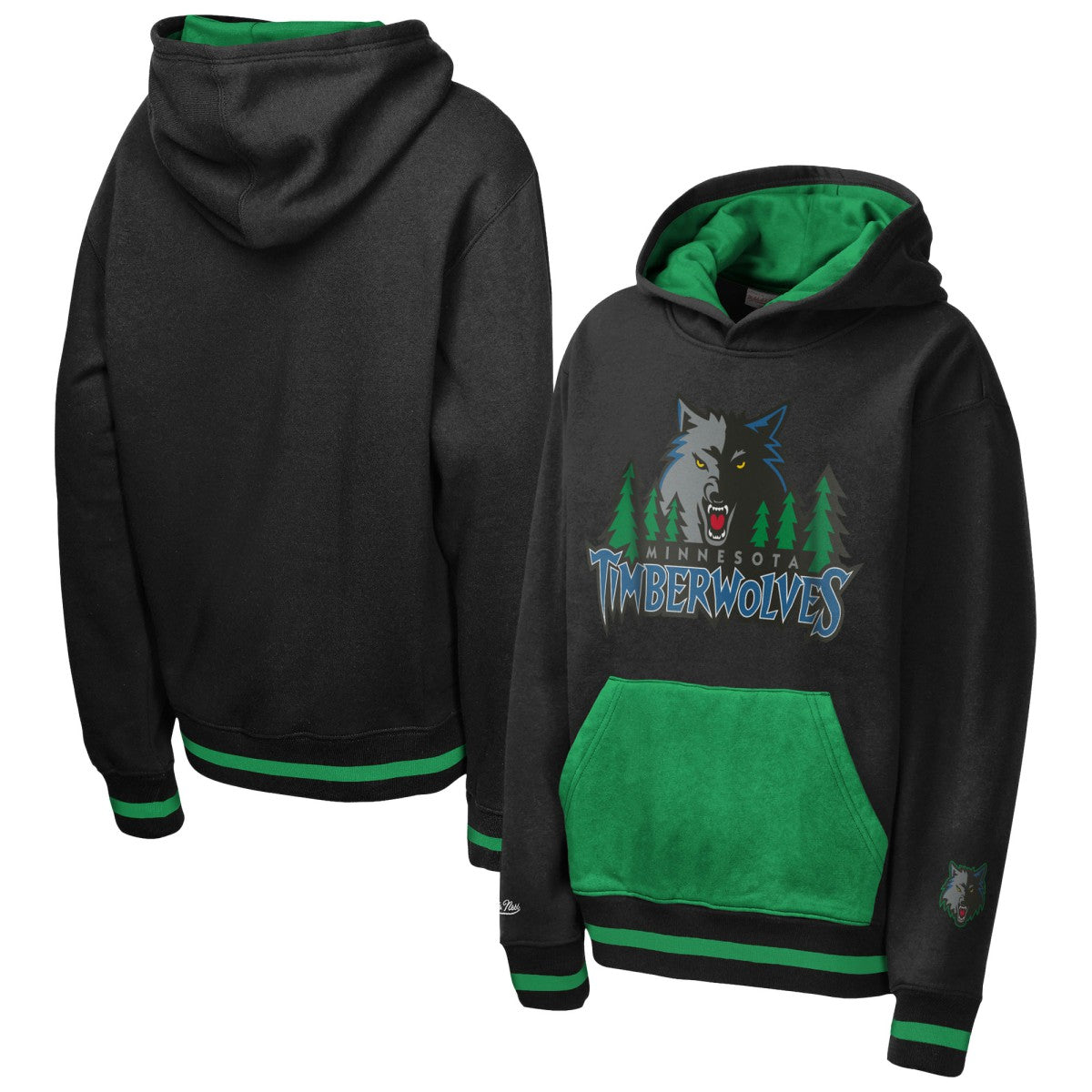 Minnesota Timberwolves Youth Playmaker Fashion Fleece Hoodie New