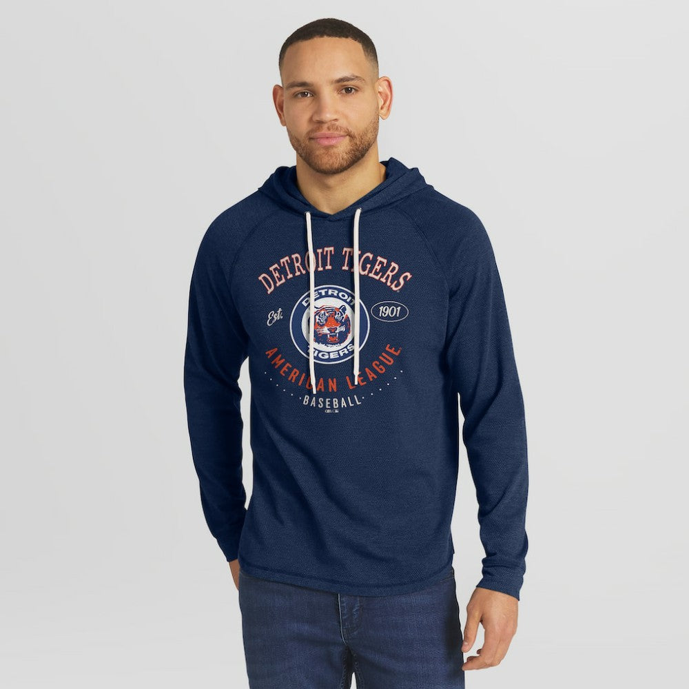 Detroit Tigers Darius Rucker Collection by Fanatics Raglan Hooded Long Sleeve T-Shirt | MLB New