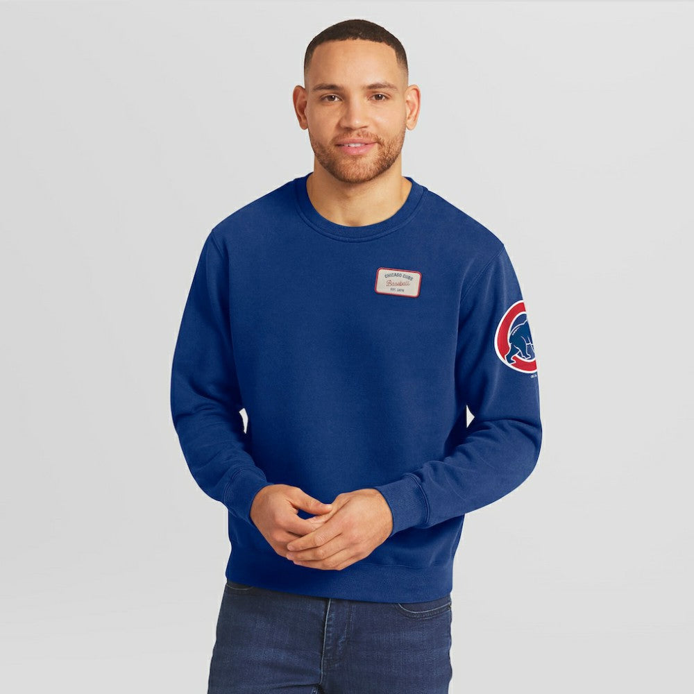 Chicago Cubs Darius Rucker Collection by Fanatics Washed Crew Neck Pullover Sweatshirt | MLB Shop