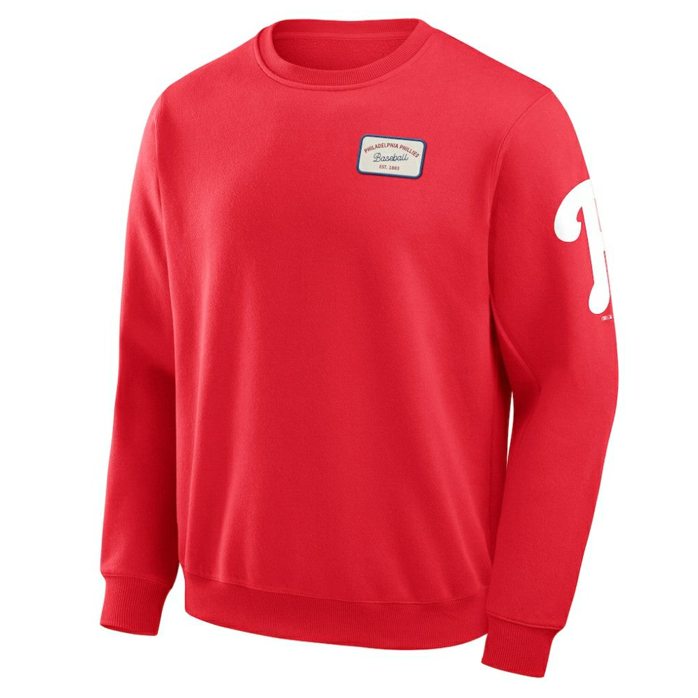 Philadelphia Phillies Darius Rucker Collection by Fanatics Washed Crew Neck Pullover Sweatshirt | MLB New