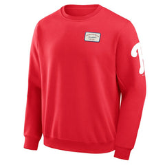 Philadelphia Phillies Darius Rucker Collection by Fanatics Washed Crew Neck Pullover Sweatshirt | MLB New