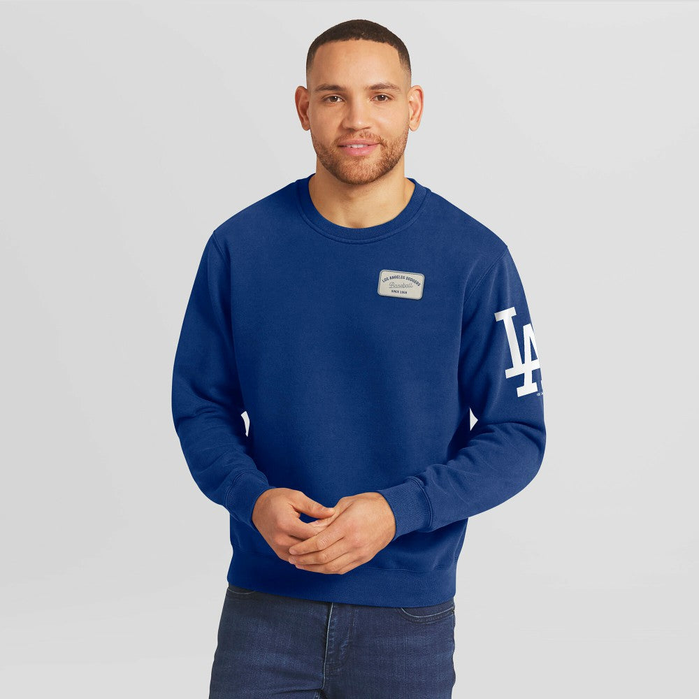 Los Angeles Dodgers Darius Rucker Collection by Fanatics Washed Crew Neck Pullover Sweatshirt | MLB Outlet