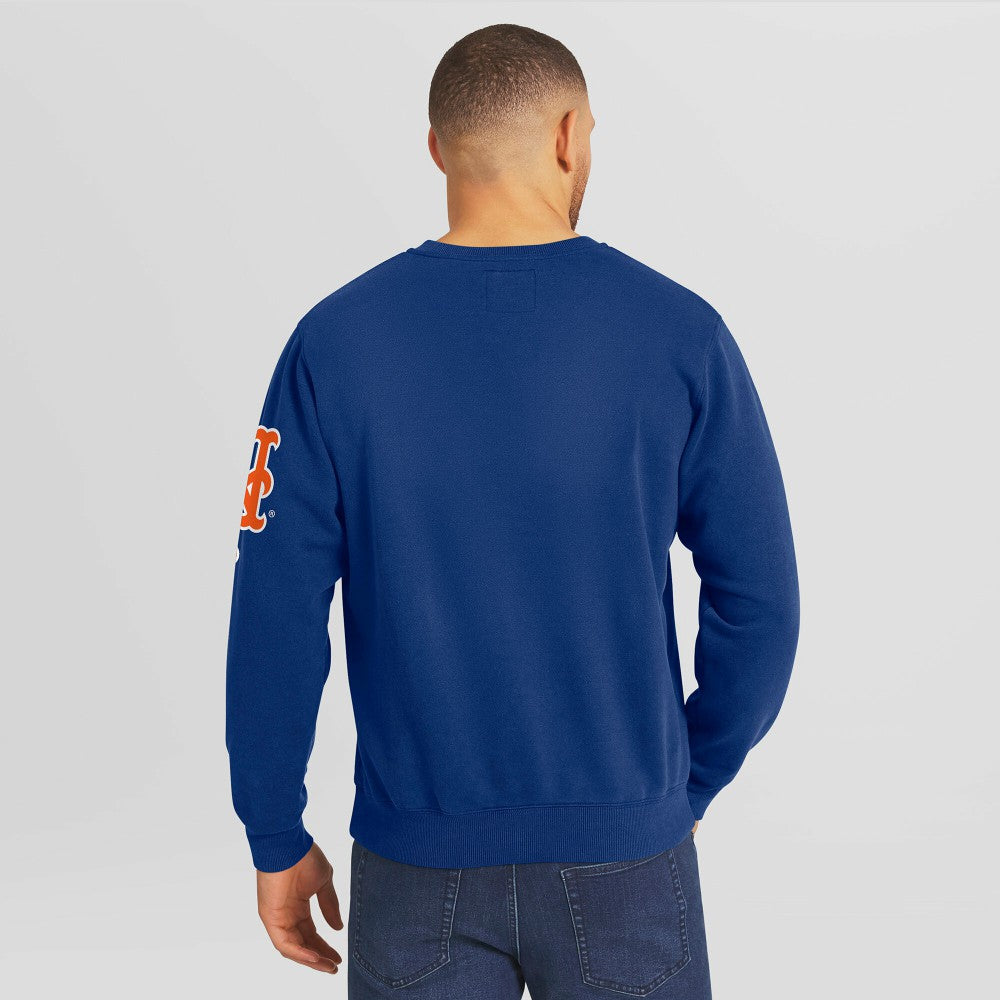 New York Mets Darius Rucker Collection by Fanatics Washed Crew Neck Pullover Sweatshirt | MLB Outlet