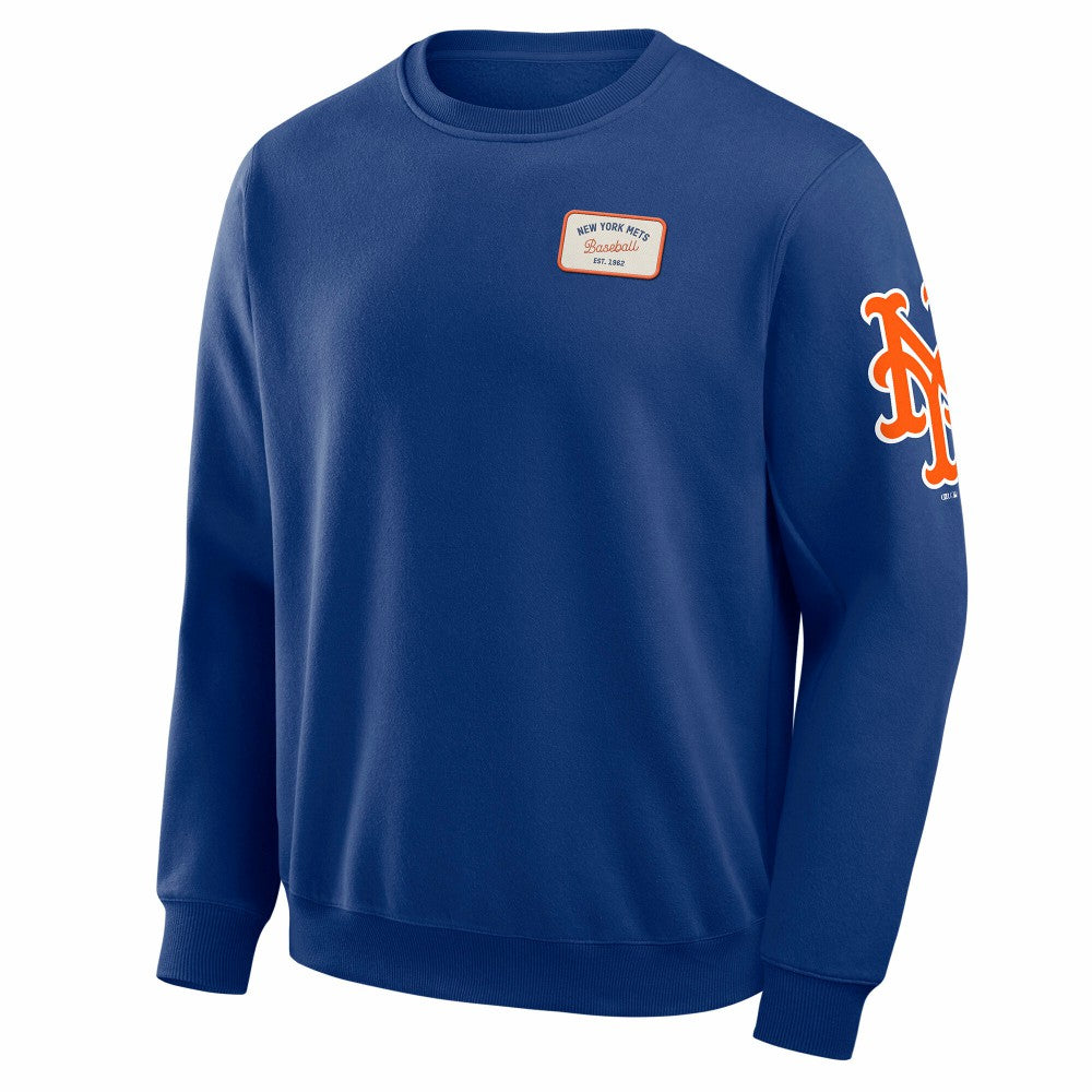 New York Mets Darius Rucker Collection by Fanatics Washed Crew Neck Pullover Sweatshirt | MLB Outlet
