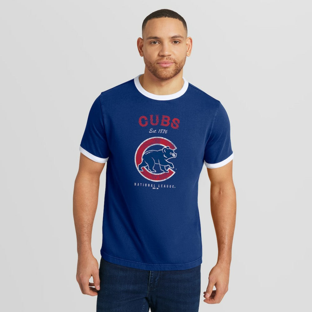 Chicago Cubs Darius Rucker Collection by Fanatics Washed Ringer T-Shirt | MLB Outlet