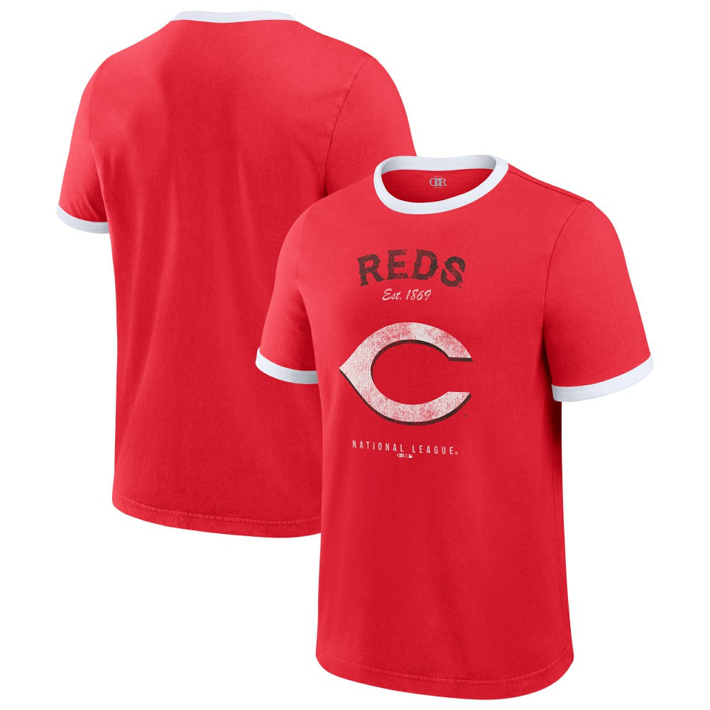 Cincinnati Reds Darius Rucker Collection by Fanatics Washed Ringer T-Shirt | MLB On Sale