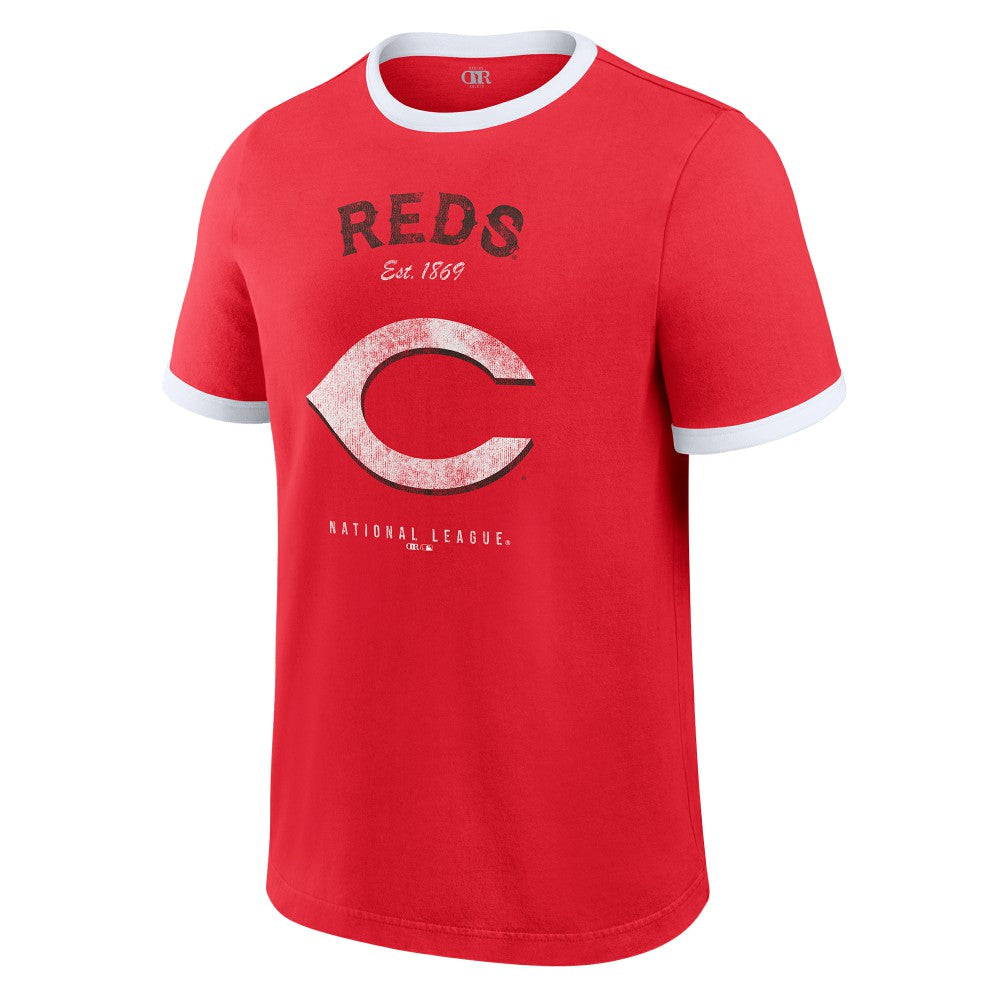 Cincinnati Reds Darius Rucker Collection by Fanatics Washed Ringer T-Shirt | MLB On Sale