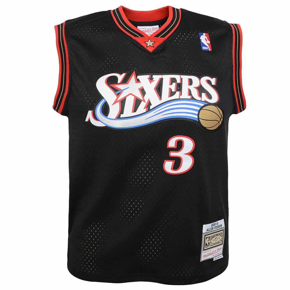 Allen Iverson Philadelphia 76ers Youth 2000-01 Swingman Road Jersey Outlet