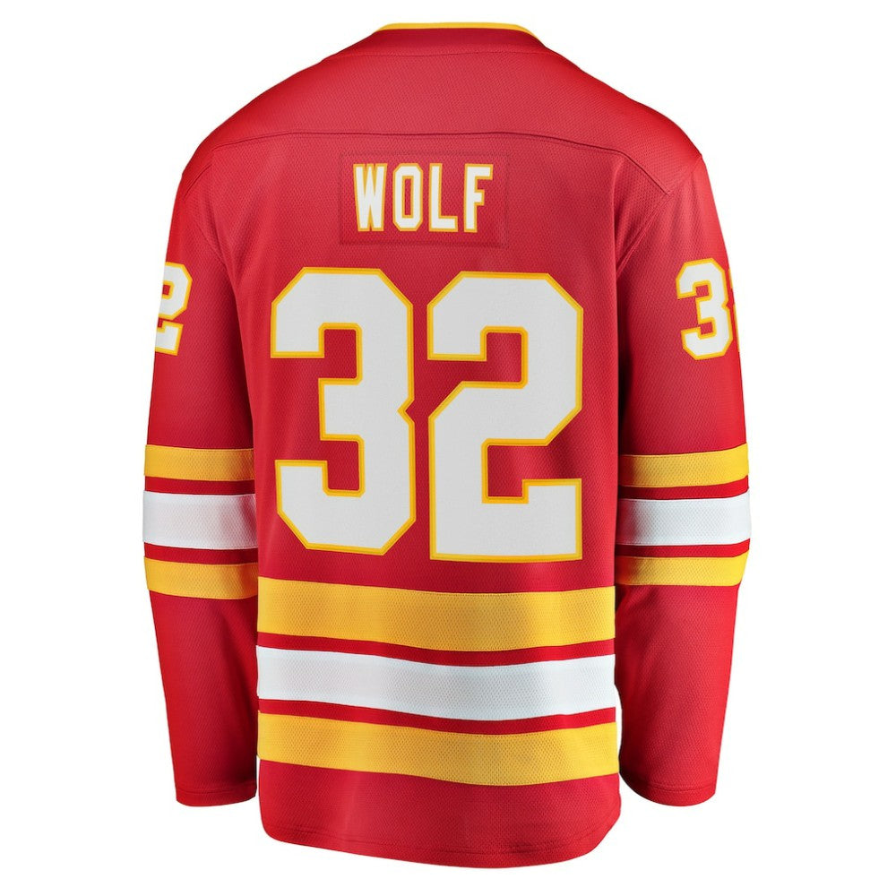 Dustin Wolf Calgary Flames Fanatics Home Breakaway Jersey On Sale