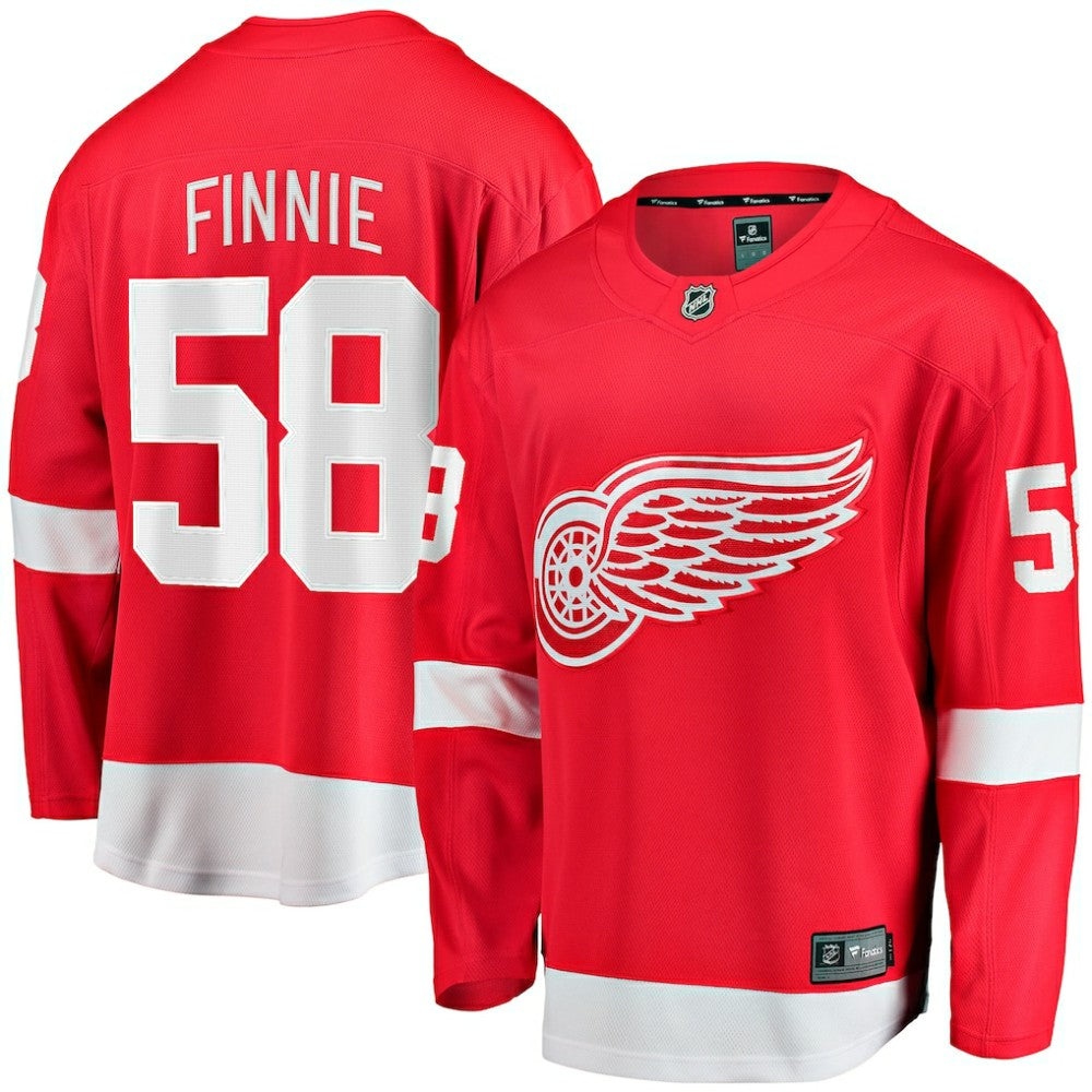 Emmitt Finnie Detroit Red Wings Fanatics Home Breakaway Jersey Sale