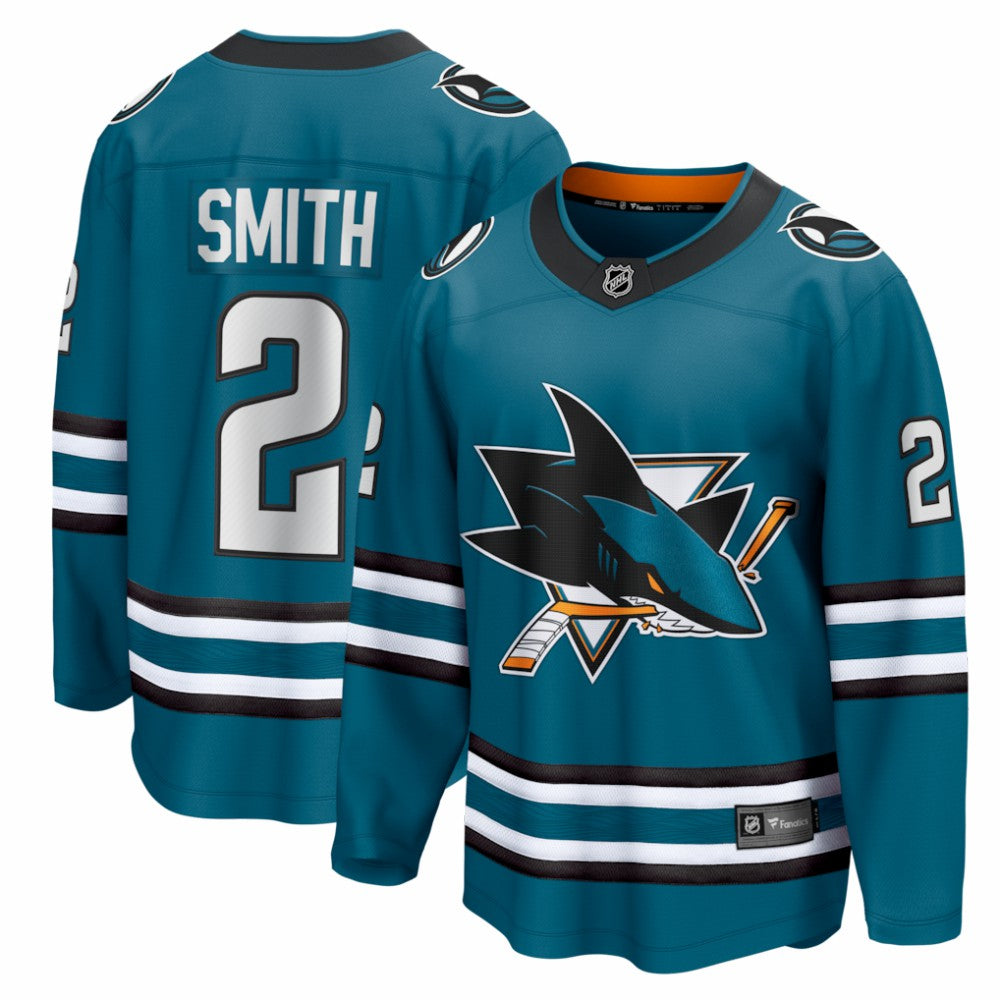 Will Smith San Jose Sharks Fanatics Home Breakaway Jersey Sale