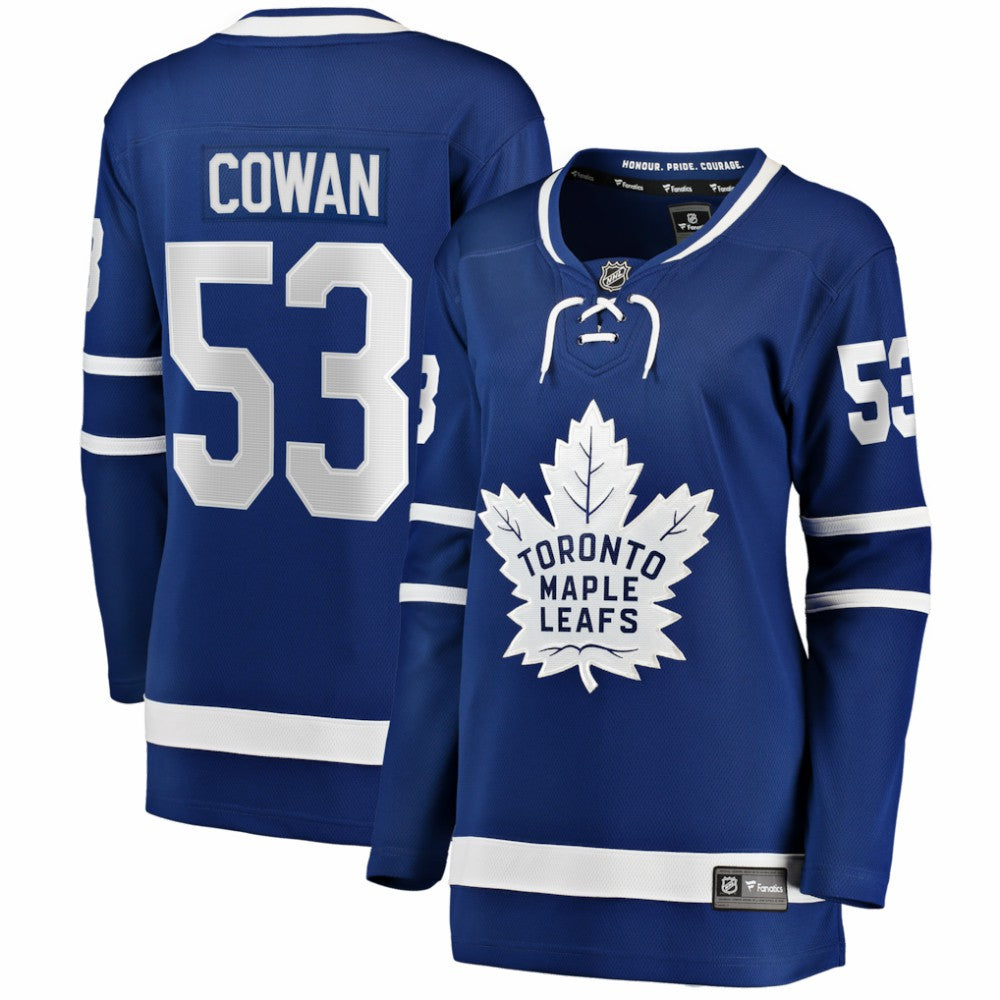 Easton Cowan Toronto Maple Leafs Indiana Women's Home Breakaway Jersey For Sale