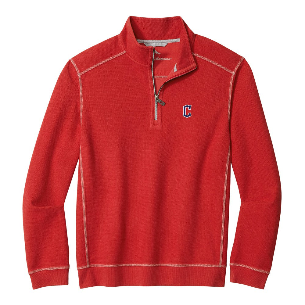 Cleveland Guardians Tommy Bahama Montego Bay Half-Zip Sweatshirt | MLB For sale
