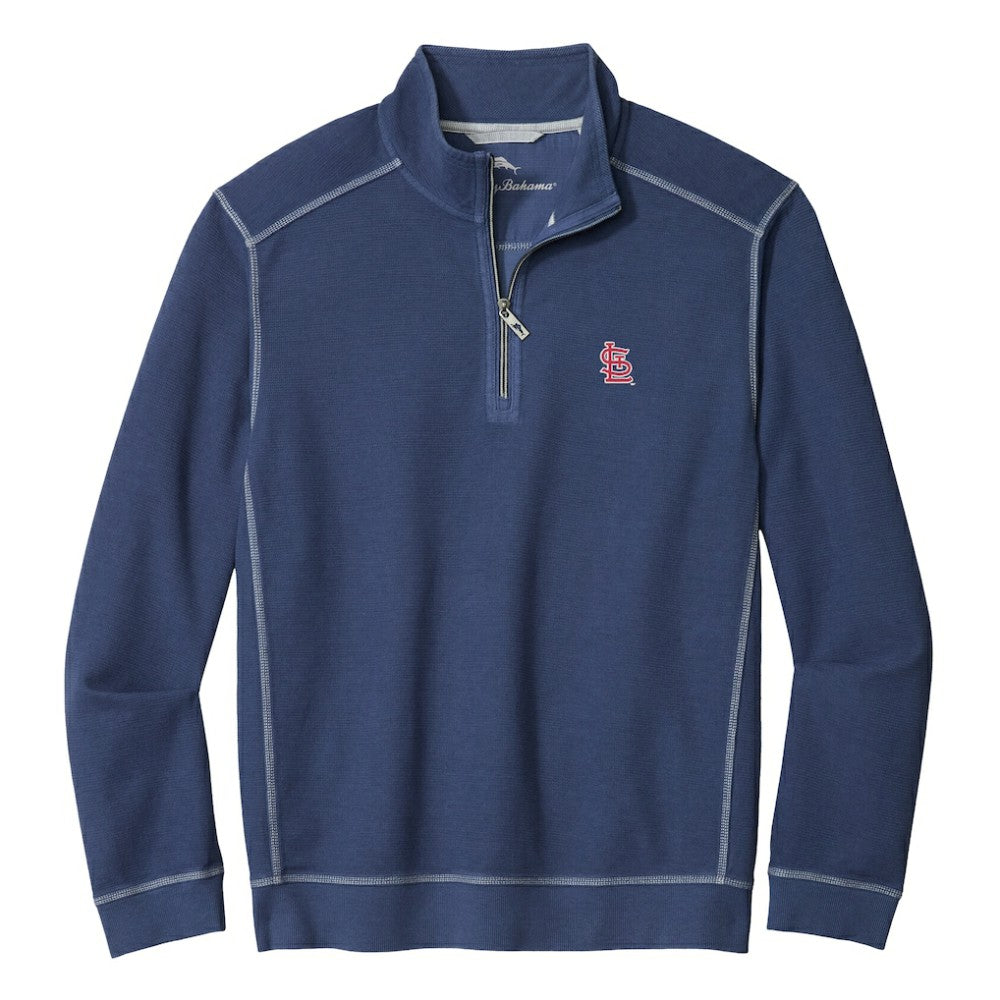 St. Louis Cardinals Tommy Bahama Montego Bay Half-Zip Sweatshirt | MLB On Sale