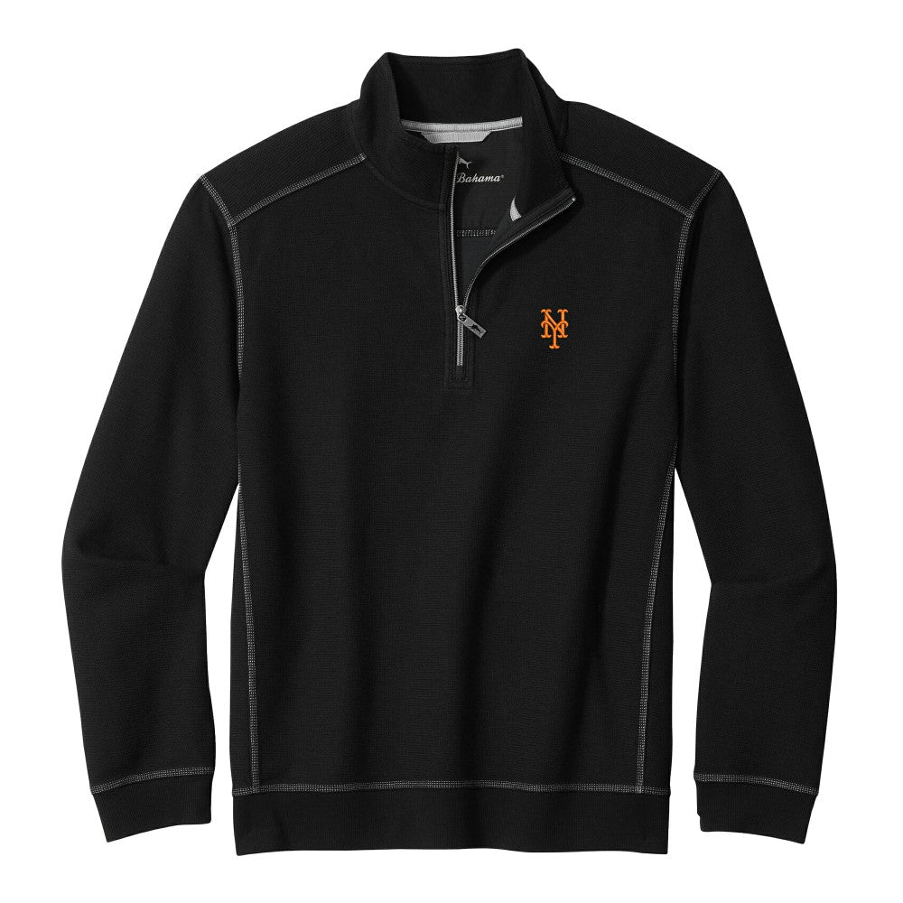 New York Mets Tommy Bahama Montego Bay Half-Zip Sweatshirt | MLB Shop