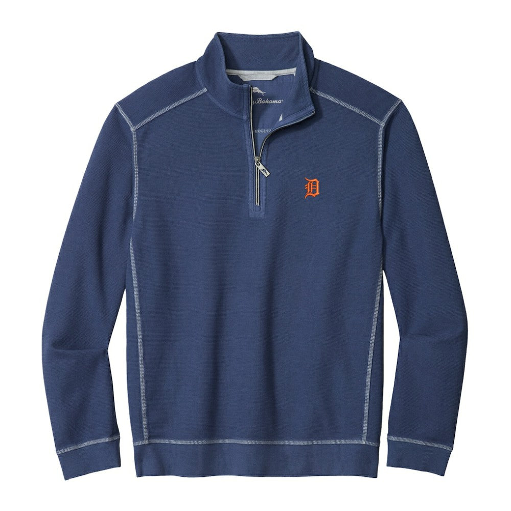 Detroit Tigers Tommy Bahama Montego Bay Half-Zip Sweatshirt | MLB New
