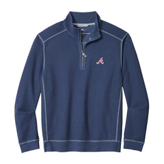 Atlanta Braves Tommy Bahama Montego Bay Half-Zip Sweatshirt | MLB On Sale