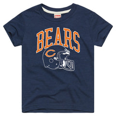 Chicago Bears  Homage Youth Helmet Retro Tri-Blend T-Shirt