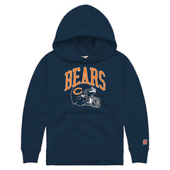 Chicago Bears  Homage Youth Helmet Retro Tri-Blend Hoodie