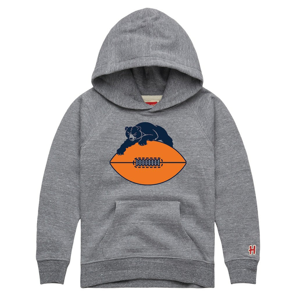 Chicago Bears  Homage Youth Hand Drawn Logo Tri-Blend Hoodie