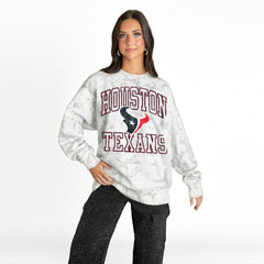 Houston Texans  Gameday Couture Women's Whiteout Oversized Premium Fleece Sweatshirt