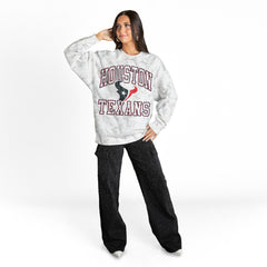 Houston Texans  Gameday Couture Women's Whiteout Oversized Premium Fleece Sweatshirt