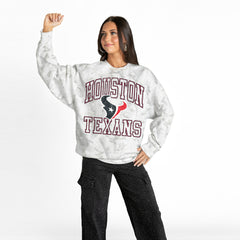 Houston Texans  Gameday Couture Women's Whiteout Oversized Premium Fleece Sweatshirt