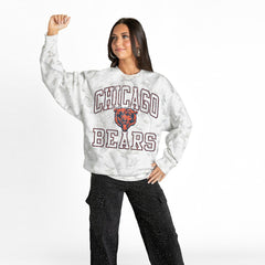 Chicago Bears  Gameday Couture Women's Whiteout Oversized Premium Fleece Sweatshirt