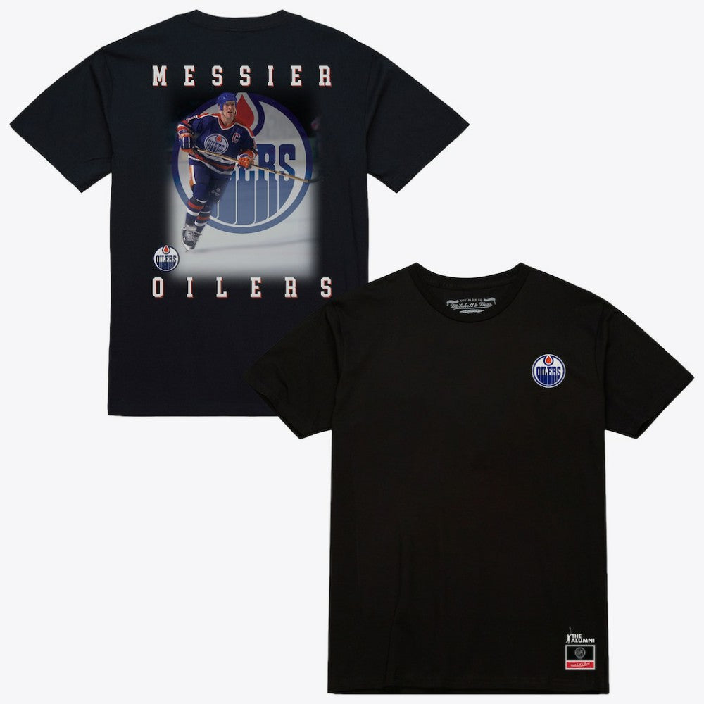 Mark Messier Edmonton Oilers Mitchell & Ness Photo T-Shirt Discount