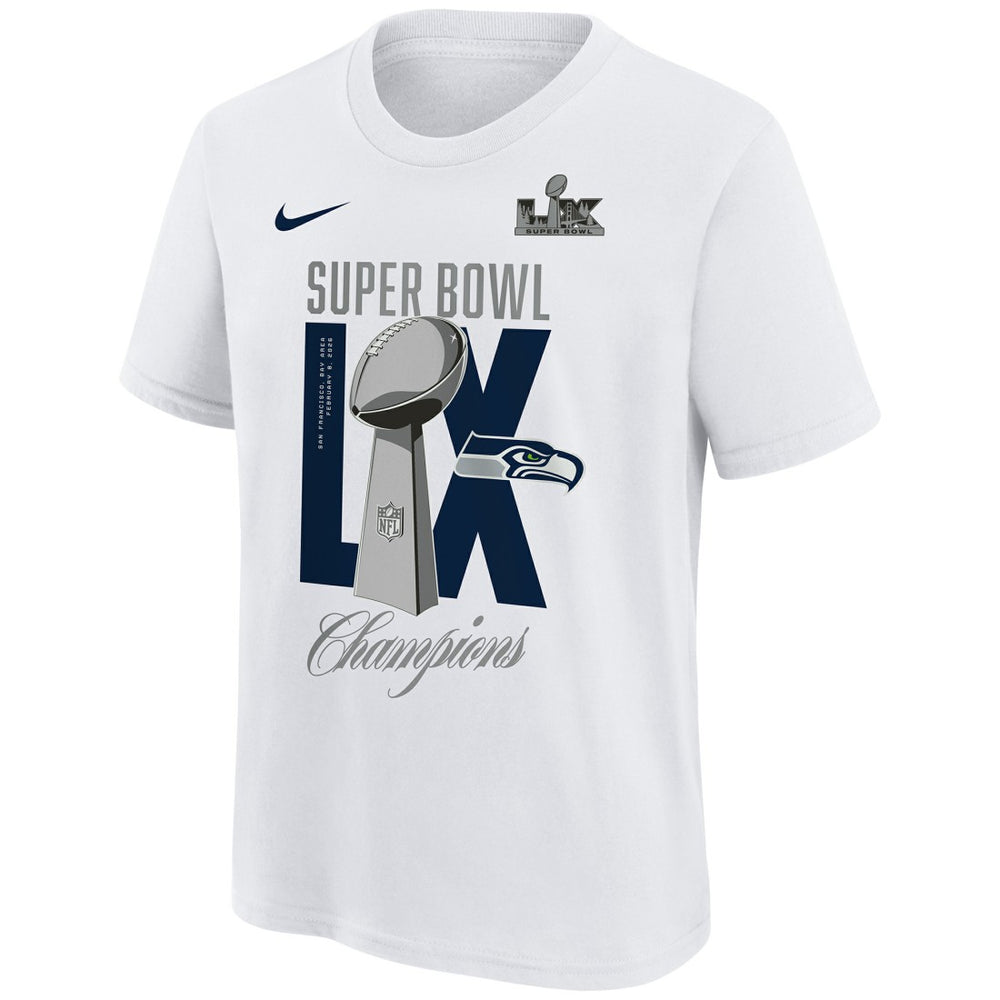 Seattle Seahawks Nike Youth Super Bowl LX Champions Lombardi Trophy T-Shirt