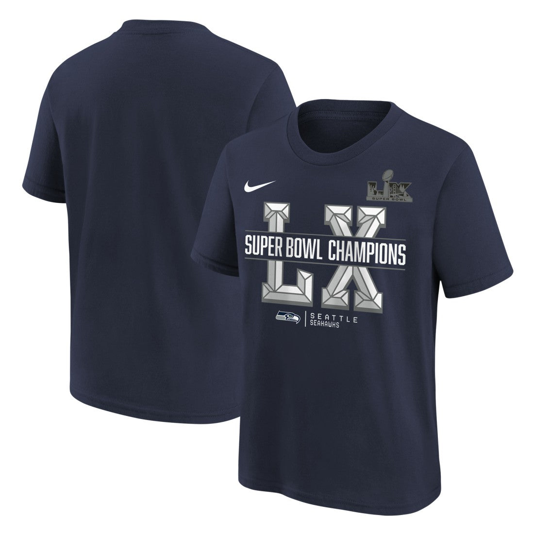 Seattle Seahawks Nike Youth Super Bowl LX Champions T-Shirt