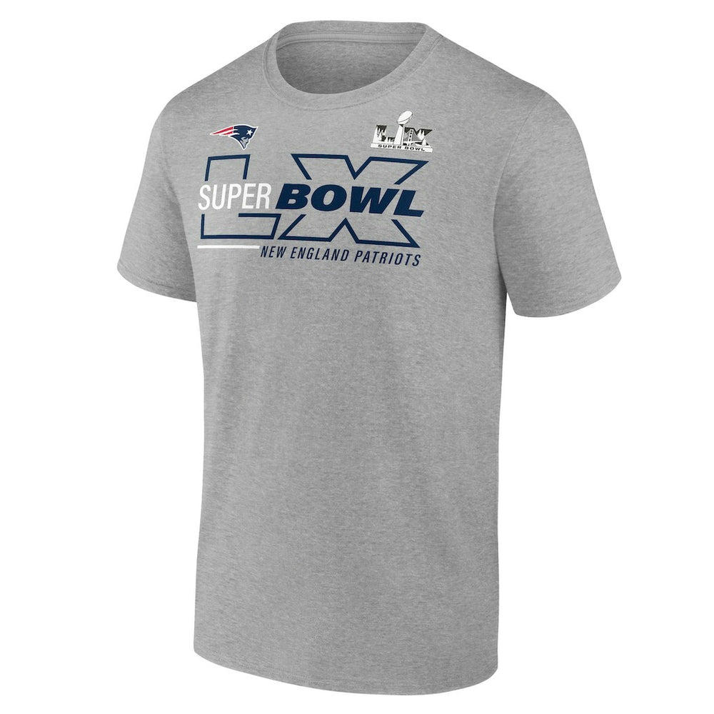New England Patriots Fanatics Super Bowl LX Big & Tall Roster T-Shirt