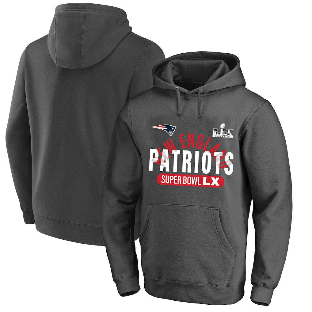 New England Patriots Fanatics Super Bowl LX Big & Tall Game Plan Hoodie