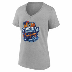 Boston Bruins Women's 2026 NHL Stadium Series Personalized Name & Number V-Neck T-Shirt Discount