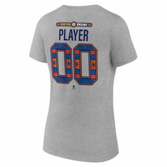 Boston Bruins Women's 2026 NHL Stadium Series Personalized Name & Number V-Neck T-Shirt Discount