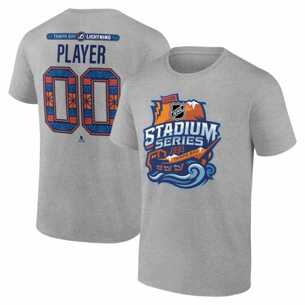 Tampa Bay Lightning 2026 NHL Stadium Series Personalized Name & Number T-Shirt Discount