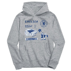 Chelsea Vive La Fete Youth Impressions Icons Hoodie Gray