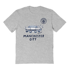 Manchester City Vive La Fete Youth Chilena Style T-Shirt Gray