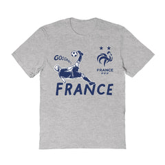 France National Team Vive La Fete Women's Chilena Style T-Shirt Gray