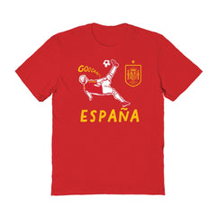 Spain National Team Vive La Fete Women's Chilena Style T-Shirt Red