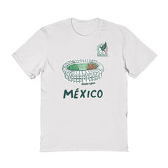 Mexico National Team Vive La Fete Women's Stadium Style T-Shirt White