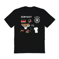Germany National Team Vive La Fete Women's Impressions Icons T-Shirt Black