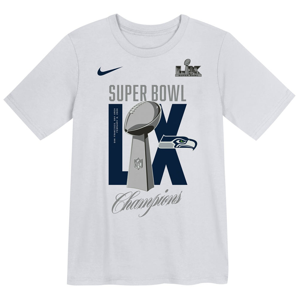 Seattle Seahawks Nike Preschool Super Bowl LX Champions Heavy Chill T-Shirt