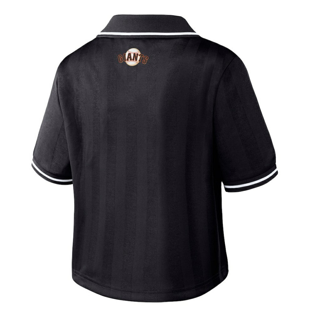 San Francisco Giants WEAR by Erin Andrews Women's Cropped Polo | MLB Discount