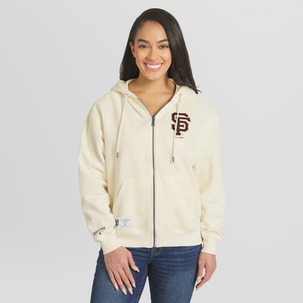 San Francisco Giants WEAR by Erin Andrews Women's Full-Zip Hoodie | MLB New