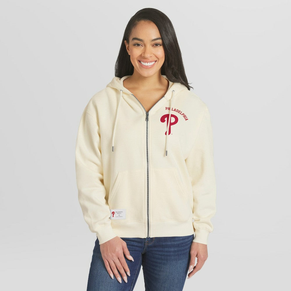 Philadelphia Phillies WEAR by Erin Andrews Women's Full-Zip Hoodie | MLB On Sale